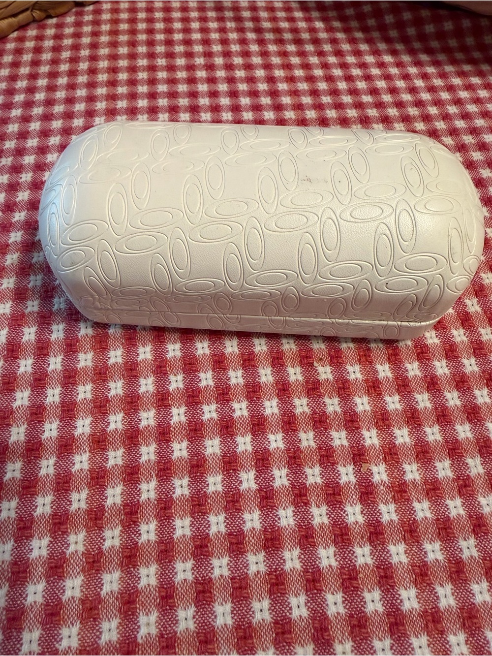 Textured White Hard Shell Sunglasses Case